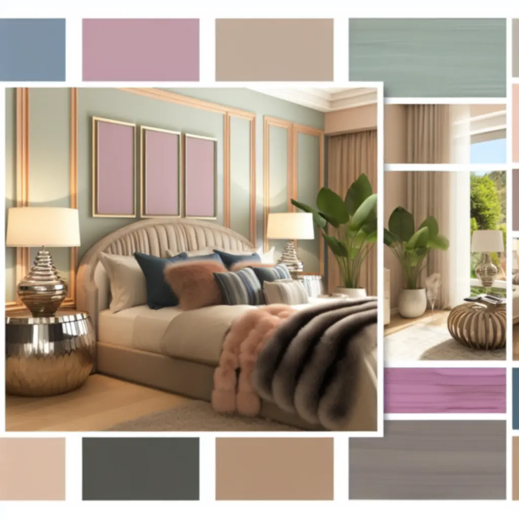 Przykładowa aranżacja dekoracji w eleganckiej sypialni