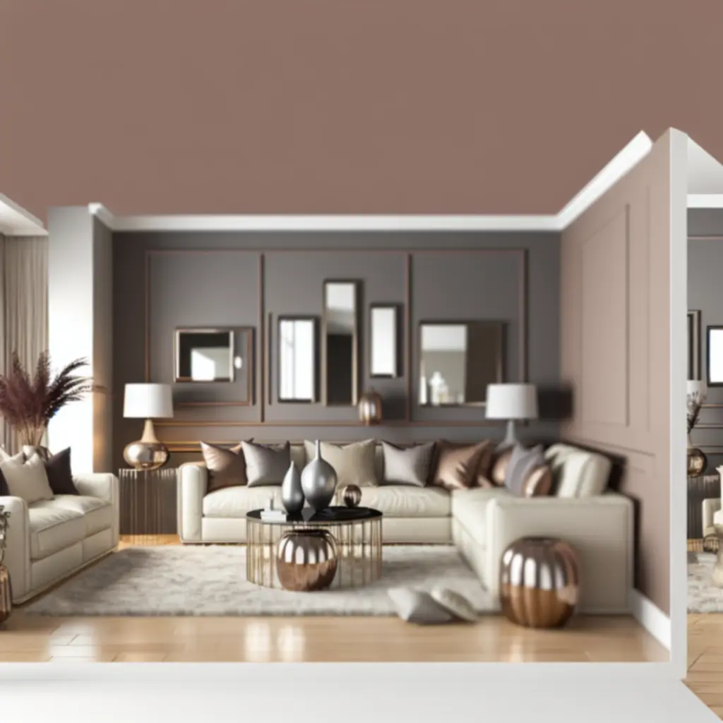 Elegancki, nowoczesny salon z dopracowanymi dodatkami Interyvaxo