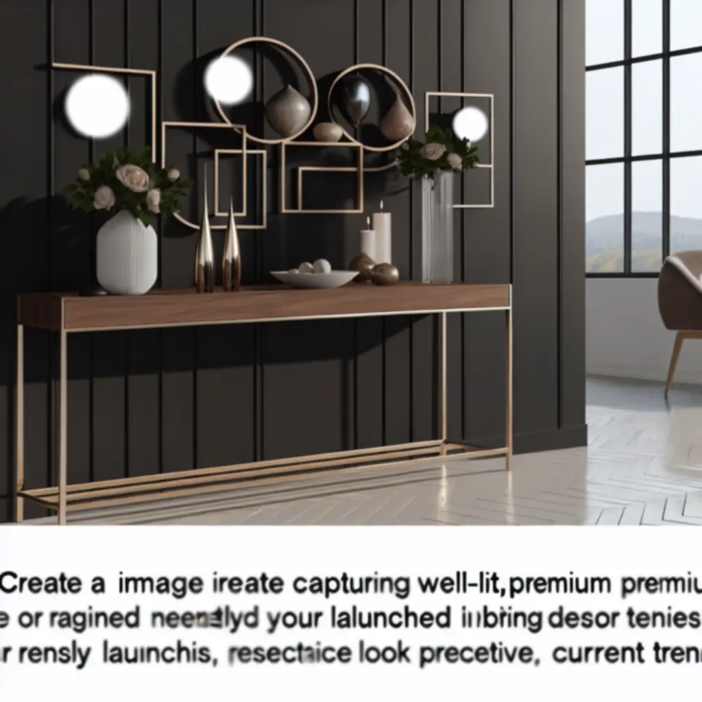 Nowoczesne dekoracje wnętrz prezentowane na półce