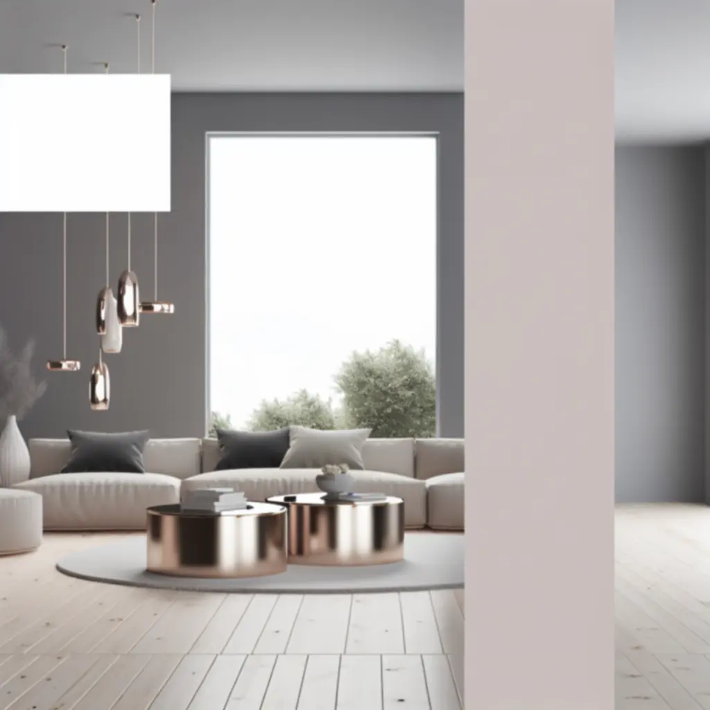 Sezonowa aranżacja wnętrza z dekoracjami w promocji