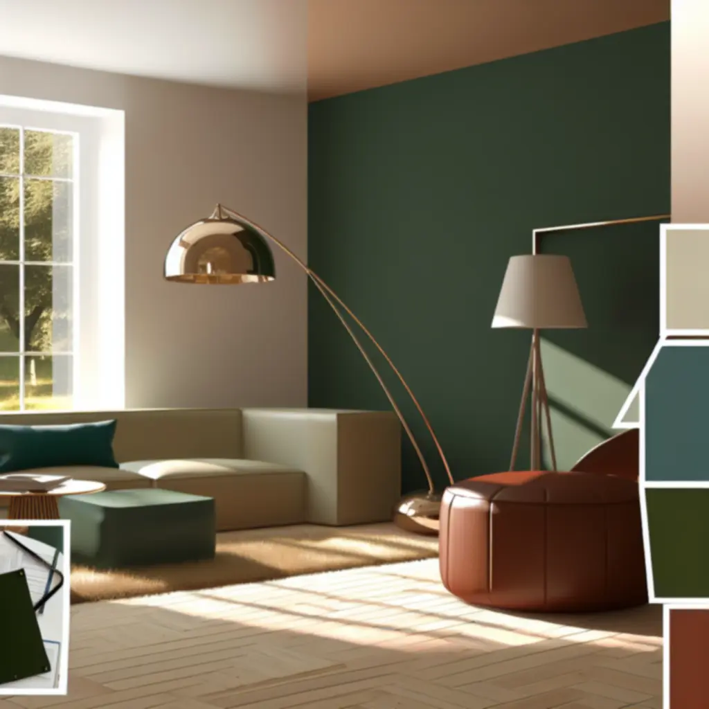 Nowoczesne wnętrze w modnych kolorach sezonu