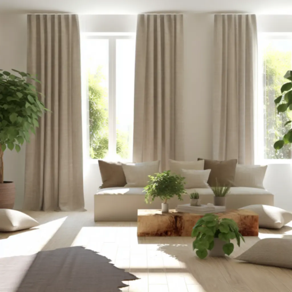 Wnętrze inspirowane naturą z roślinnymi akcentami